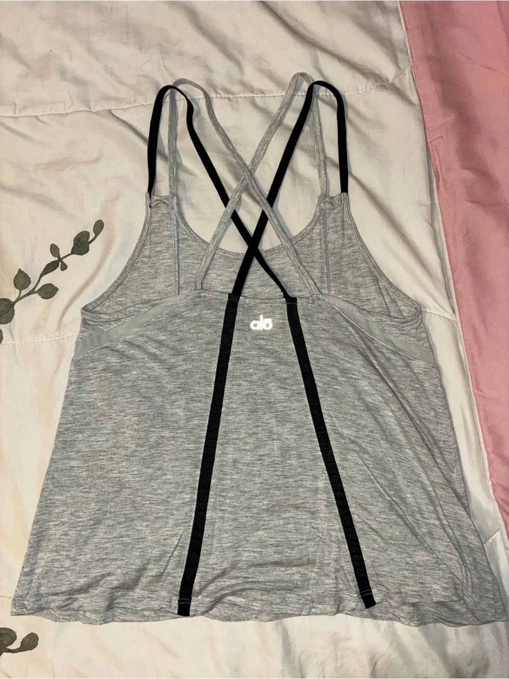 ALO Women's Grey Strappy Tank Top (size XS)